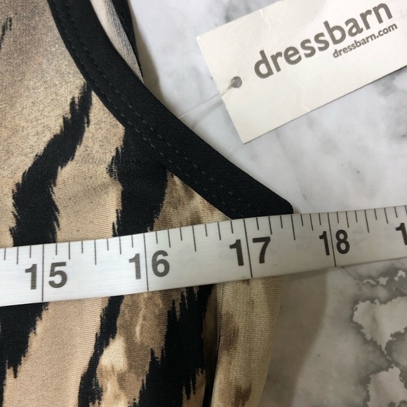 Roz & Ali Animal PRINT Sleeveless Belted MAXI DRESS Summer Size 14 Large NWT - Picture 6 of 7